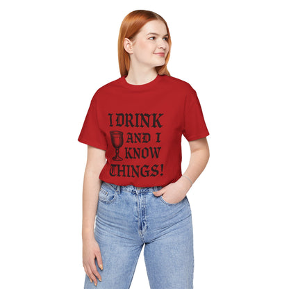 Funny Drinking Quotes Tee | Unisex Party T-Shirt | Alcohol Humor