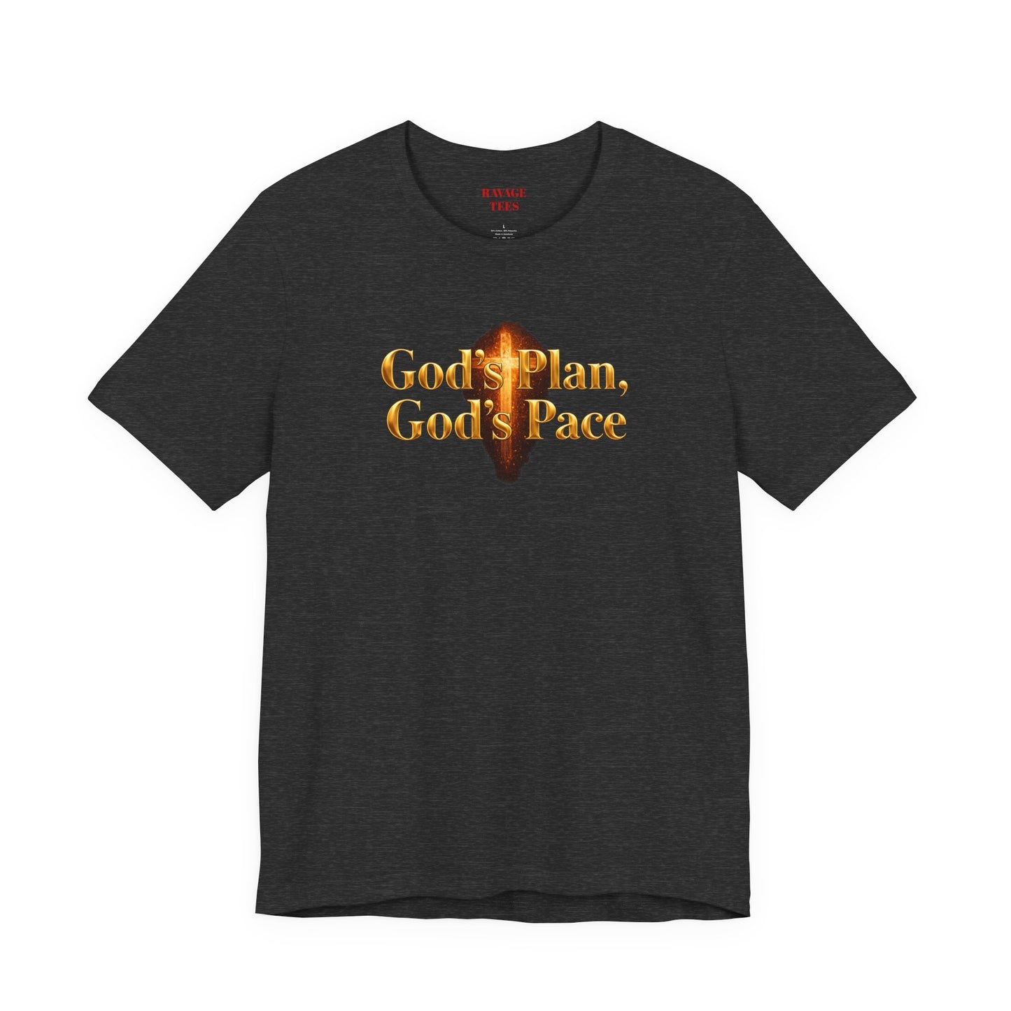 Christian Tee "God's Plan, God's Pace"