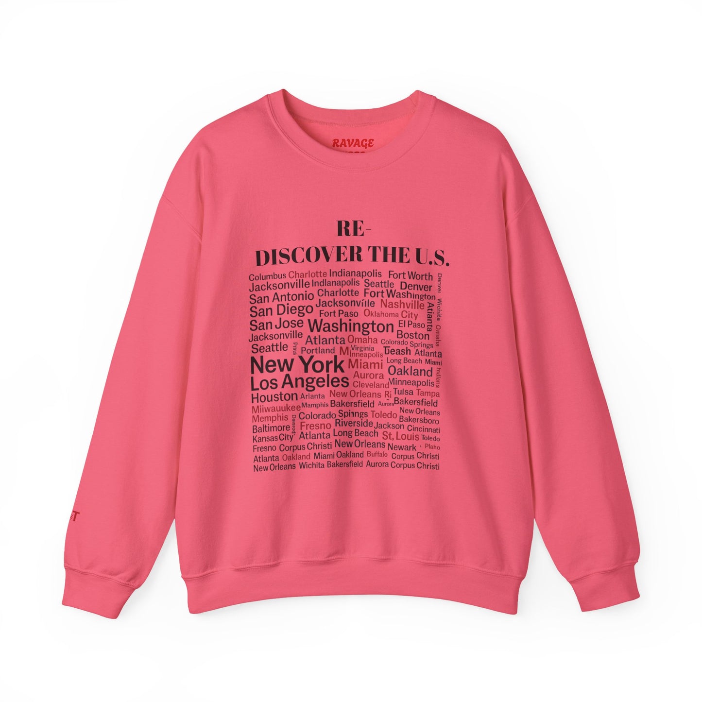 Re-Discover the U.S. Travel Enthusiast Sweatshirt, Cozy Crewneck, Explore America, Casual Wear