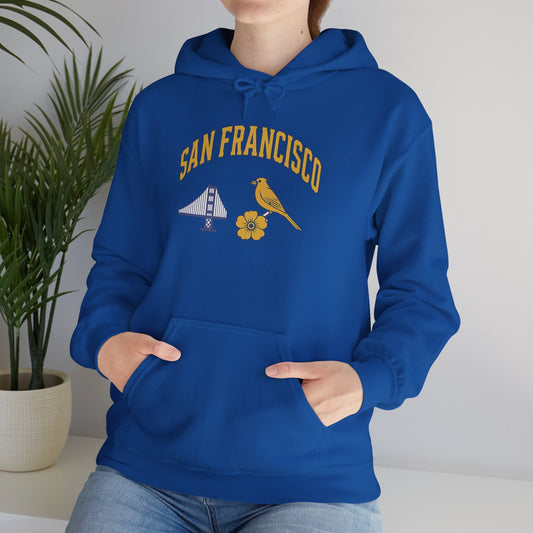 SAN FRANCISCO Unisex Hoodie – Cozy Sweatshirt, Casual Travel Souvenir, Relaxed Streetwear Gift for Nature & City Lovers