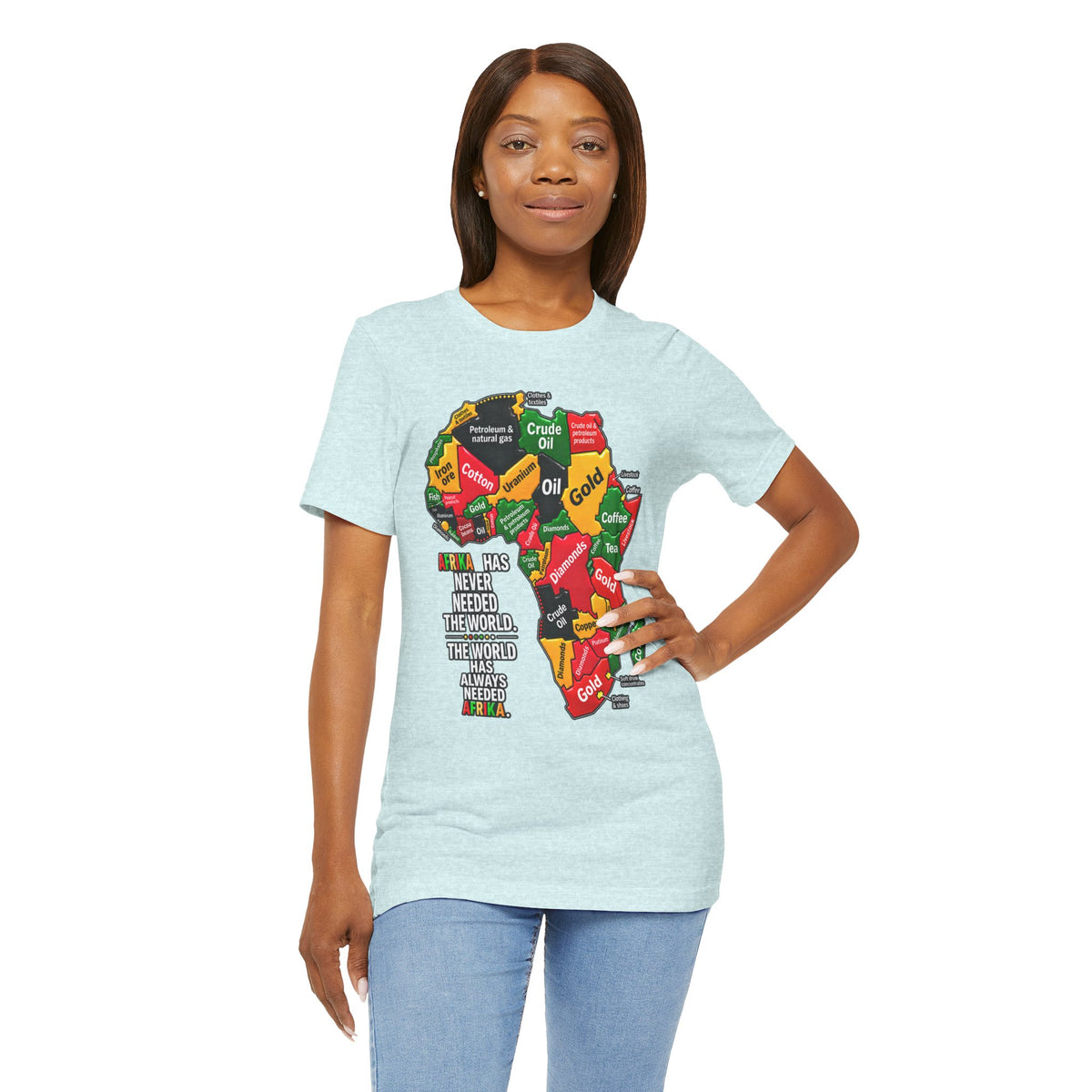 Africa Map “Africa Has Never Needed the World” Graphic Tee