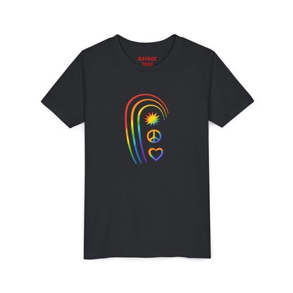 Youth Rainbow Peace & Love Tee