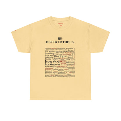 Re-Discover the U.S. Travel T-Shirt, Adventure Tee, USA Discovery Shirt