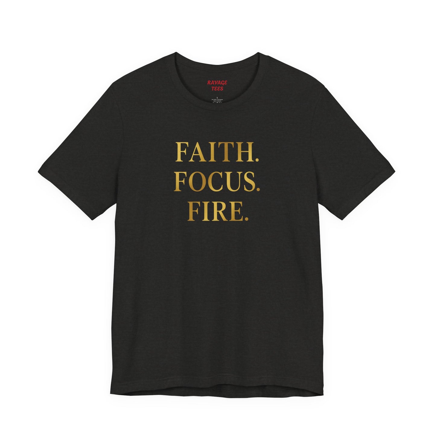 Faith Focus Fire T-Shirt | Inspirational Christian Tee