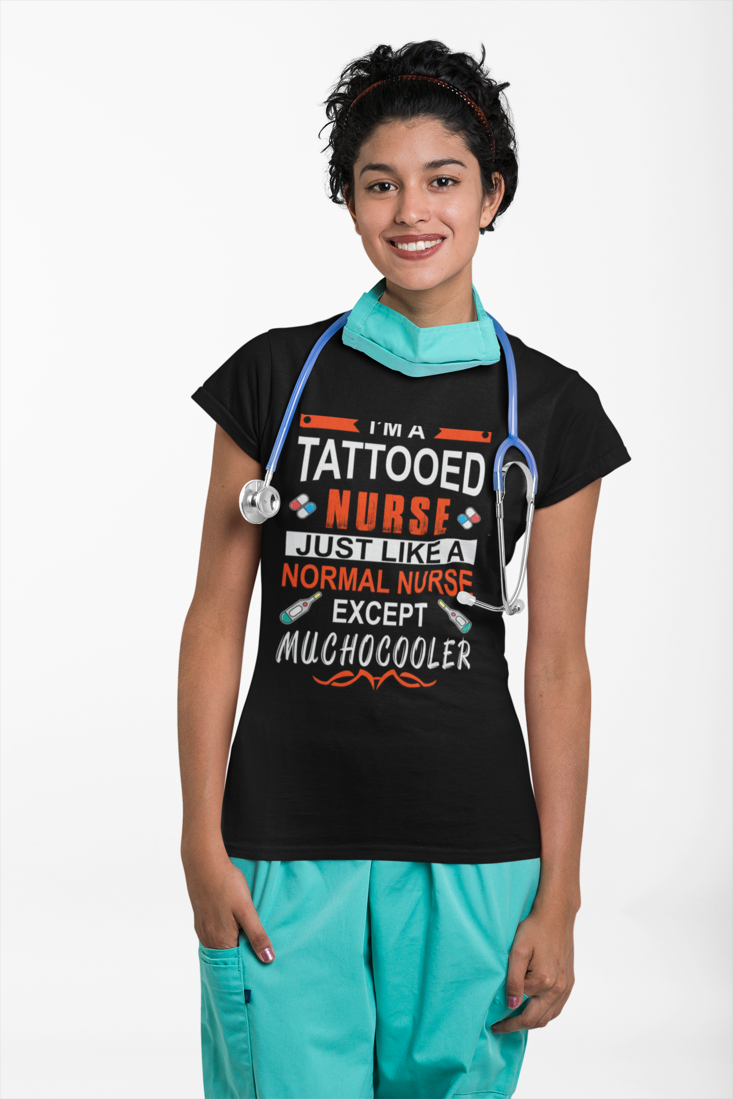 Tattooed Nurse Tee - Unisex Cotton Shirt for Nurse Appreciation, Medical Humor Tee, Fun [...]