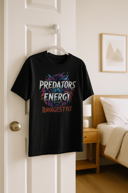 PREDATORS ENERGY RAVAGE STYLE | Bold Graphic Tee & Unisex Summer Shirt