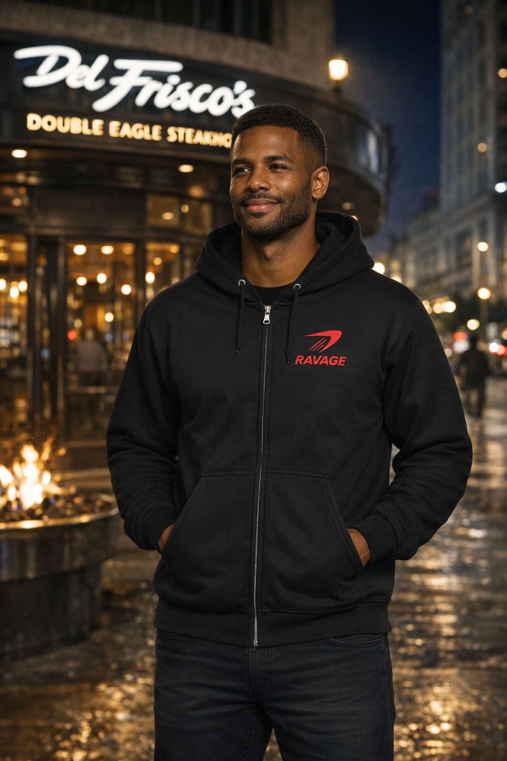 Ravage Unisex Full Zip-Up Hoodie
