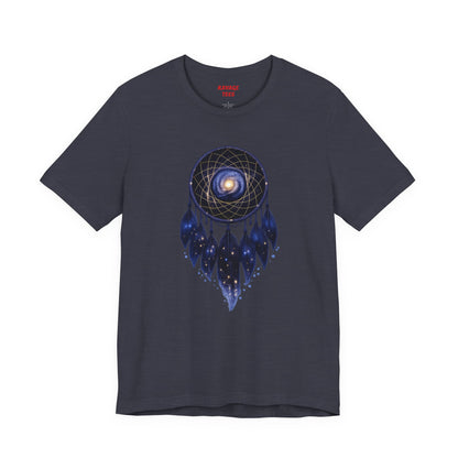 Dreamcatcher Galaxy T-Shirt — Mystical Cosmic Feather Tee