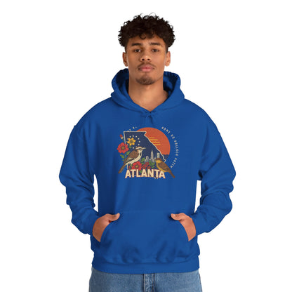 Atlanta Vintage Hoodie | Retro Style Hooded Sweatshirt, Cozy Fall & Winter Wear, Travel Gift for Atlanta Lovers