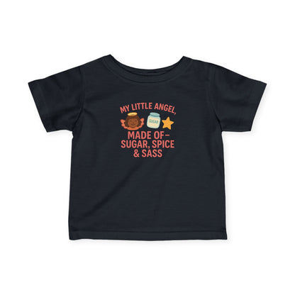 Cute Infant Tee: My Little Angel, Baby Clothing, Toddler Gift, Baby Shower Present, Kids Apparel, Sugar Spice & Sass