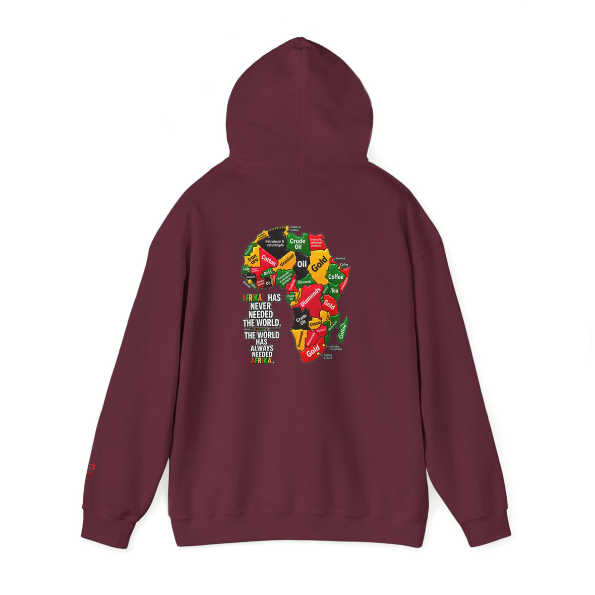 Afrika Map Hoodie – African Pride Pullover Sweatshirt