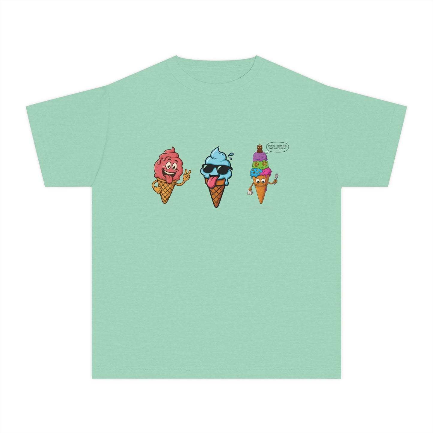 Cool Ice Cream Youth Tee: Fun Midweight Summer T-Shir