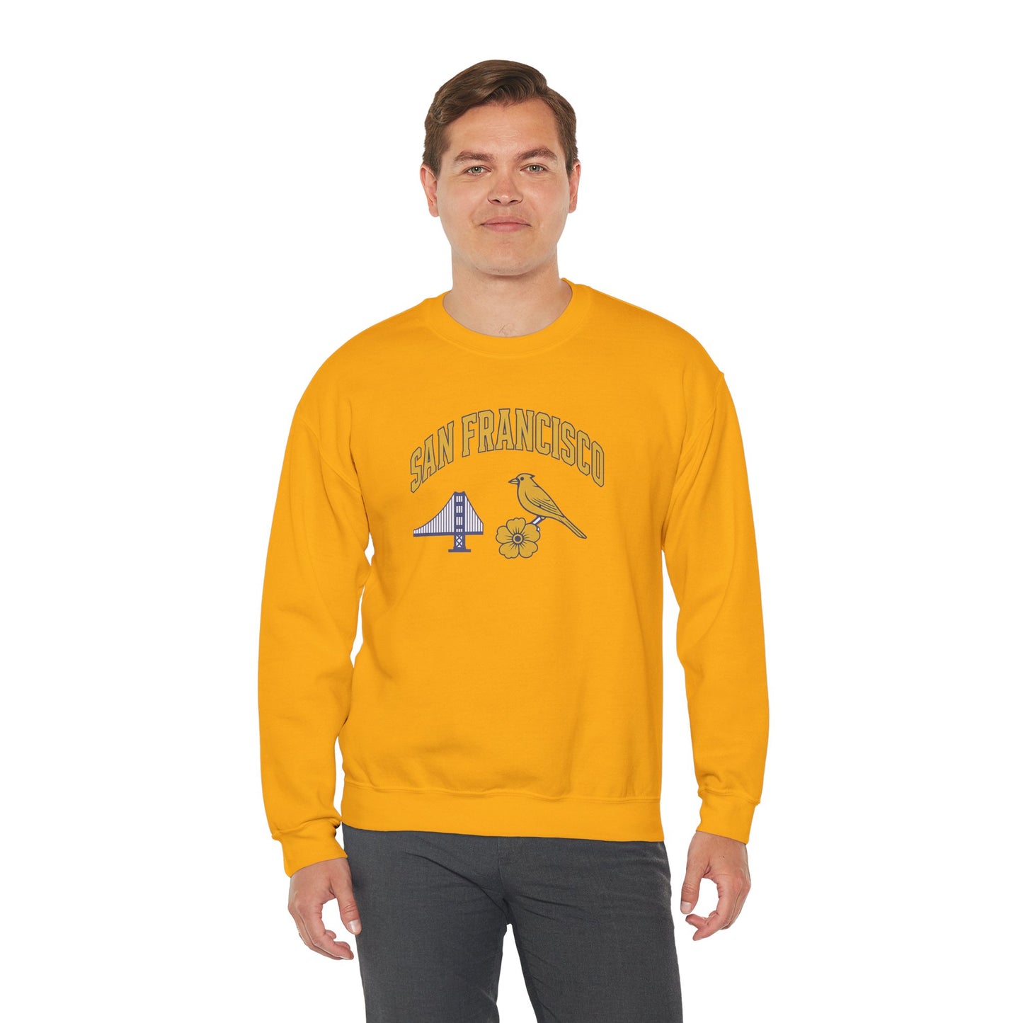 RAVAGE San Francisco - City Vibe Sweatshirt | Unisex Cardinal Crewneck, Cozy Fall Fashion, Casual Wear, Bird Lover Gift Idea