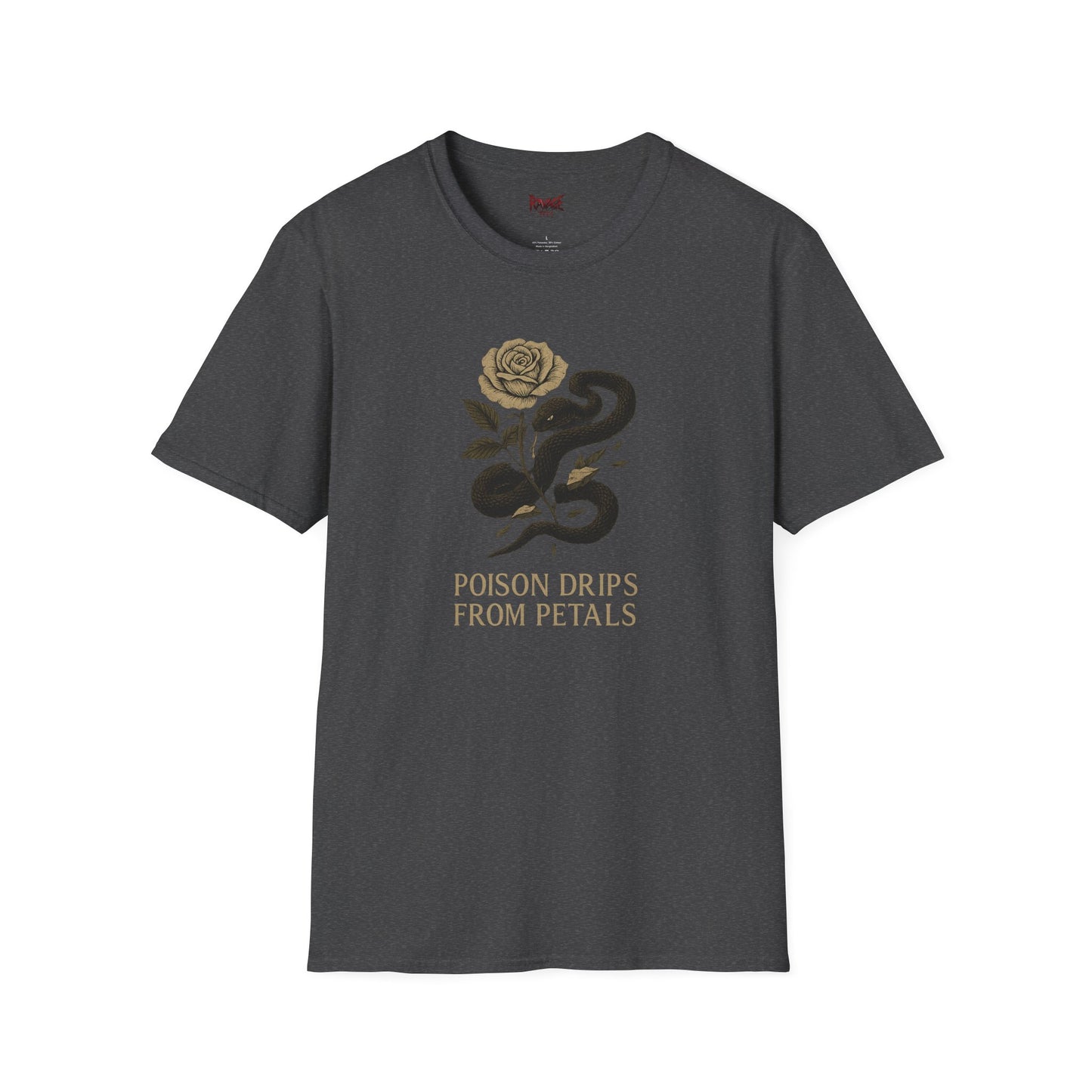 POISON DRIPS FROM PETALS Graphic T-Shirt – Unisex Tee | Eco-Friendly Nature Shirt for Summer Style, Casual Wear & Gifts for Nature Lovers