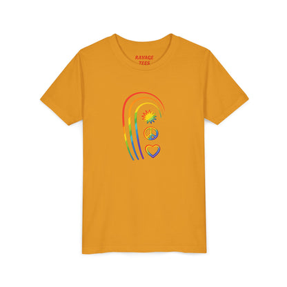 Youth Rainbow Peace & Love Tee