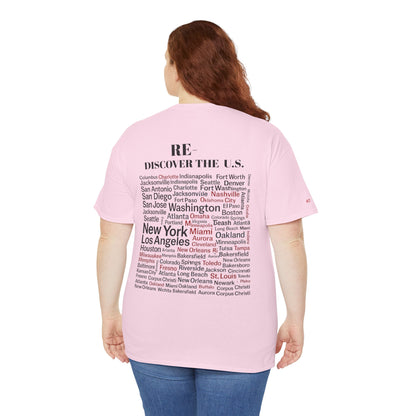 RE-DISCOVERVER the U.S. Unisex Heavy Cotton Tee