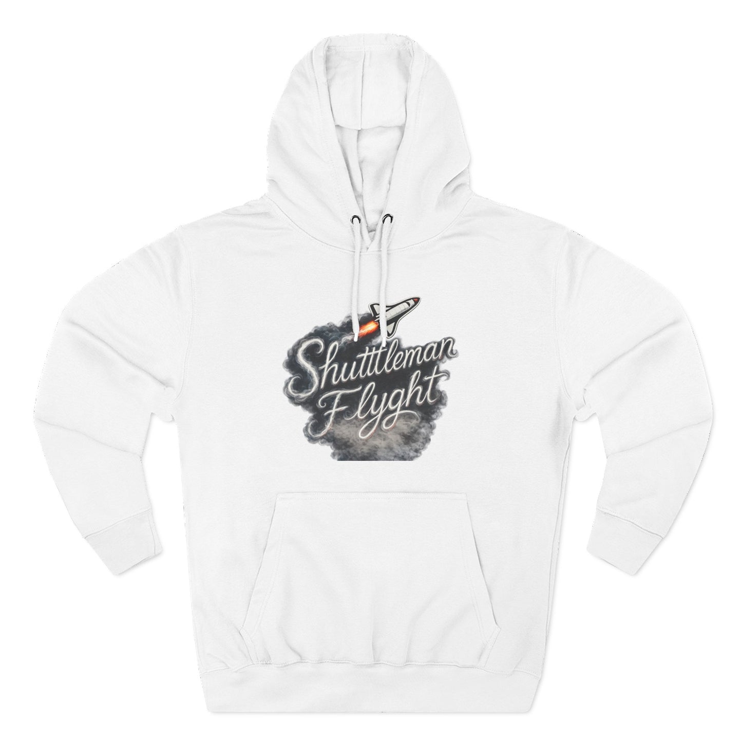 Shuttleman Flight Hoodie — Retro Rocket Pilot Graphic Hoodie