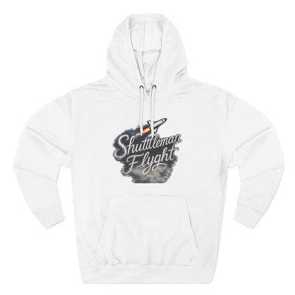 Shuttleman Flight Hoodie — Retro Rocket Pilot Graphic Hoodie