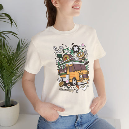 Cute Vintage Street Food Van Tee