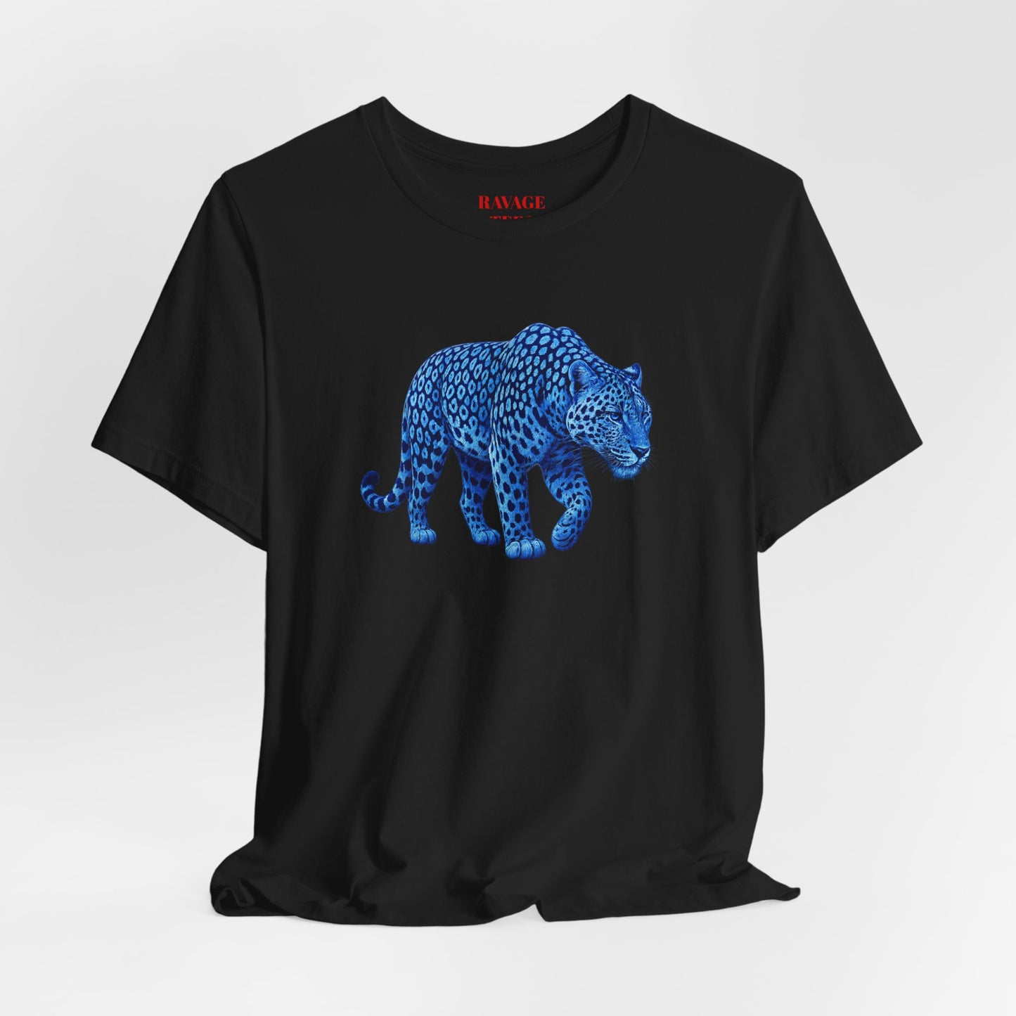 Blue Leopard Graphic Tee