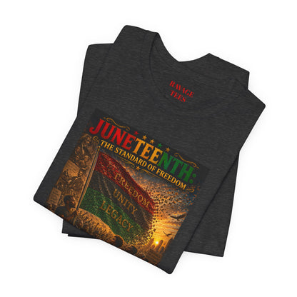 Juneteenth Standard of Freedom — 'Many Voices One Victory' Graphic Tee