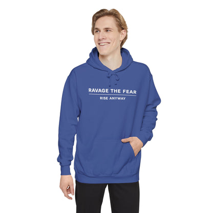 Ravage The Fear Hoodie — "Rise Anyway" Motivational Pullover