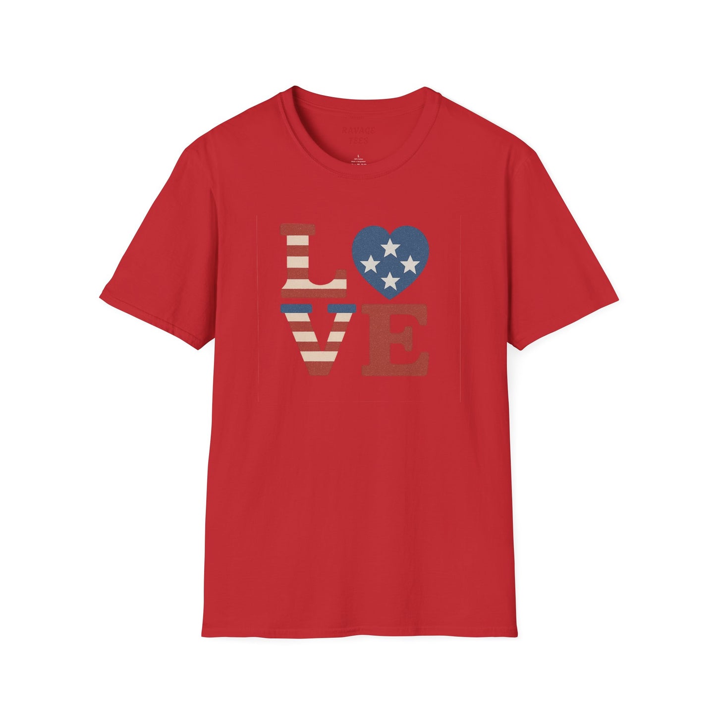 "Freedom & Love" Tee: Unisex 4th of July Graphic Shirt Gift