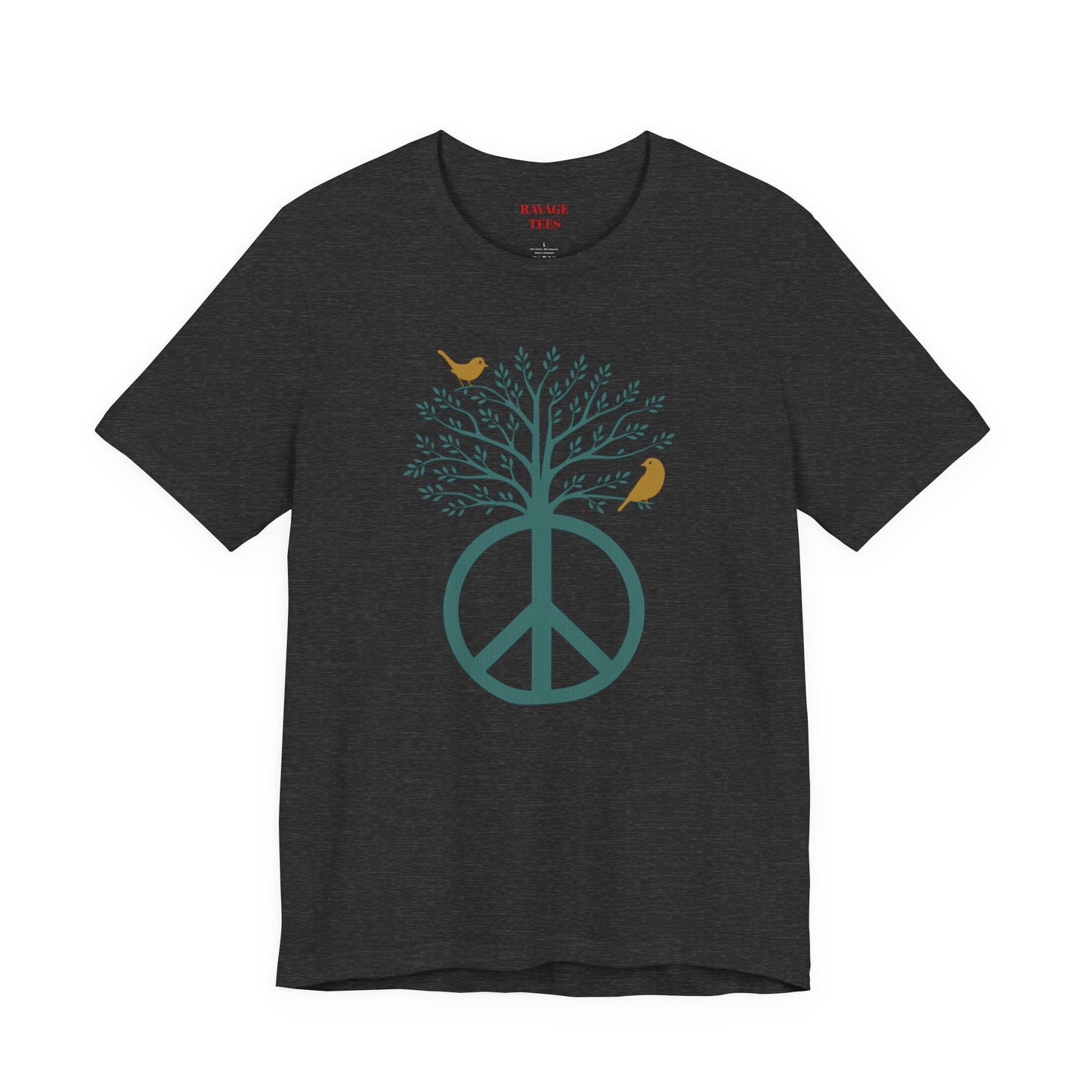 Peace Tree T-Shirt with Birds – Eco Nature Graphic Tee