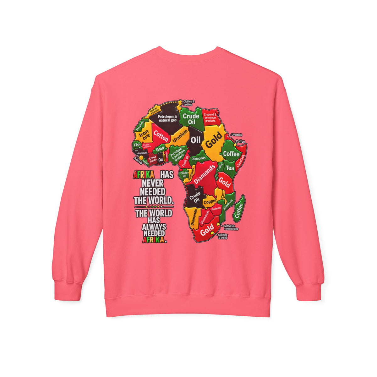 Afrika Map Sweatshirt – Africa Pride Crewneck