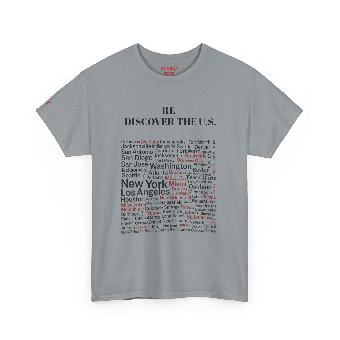 Re-Discover the U.S. Travel T-Shirt, Adventure Tee, USA Discovery Shirt