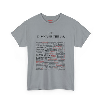 Re-Discover the U.S. Travel T-Shirt, Adventure Tee, USA Discovery Shirt