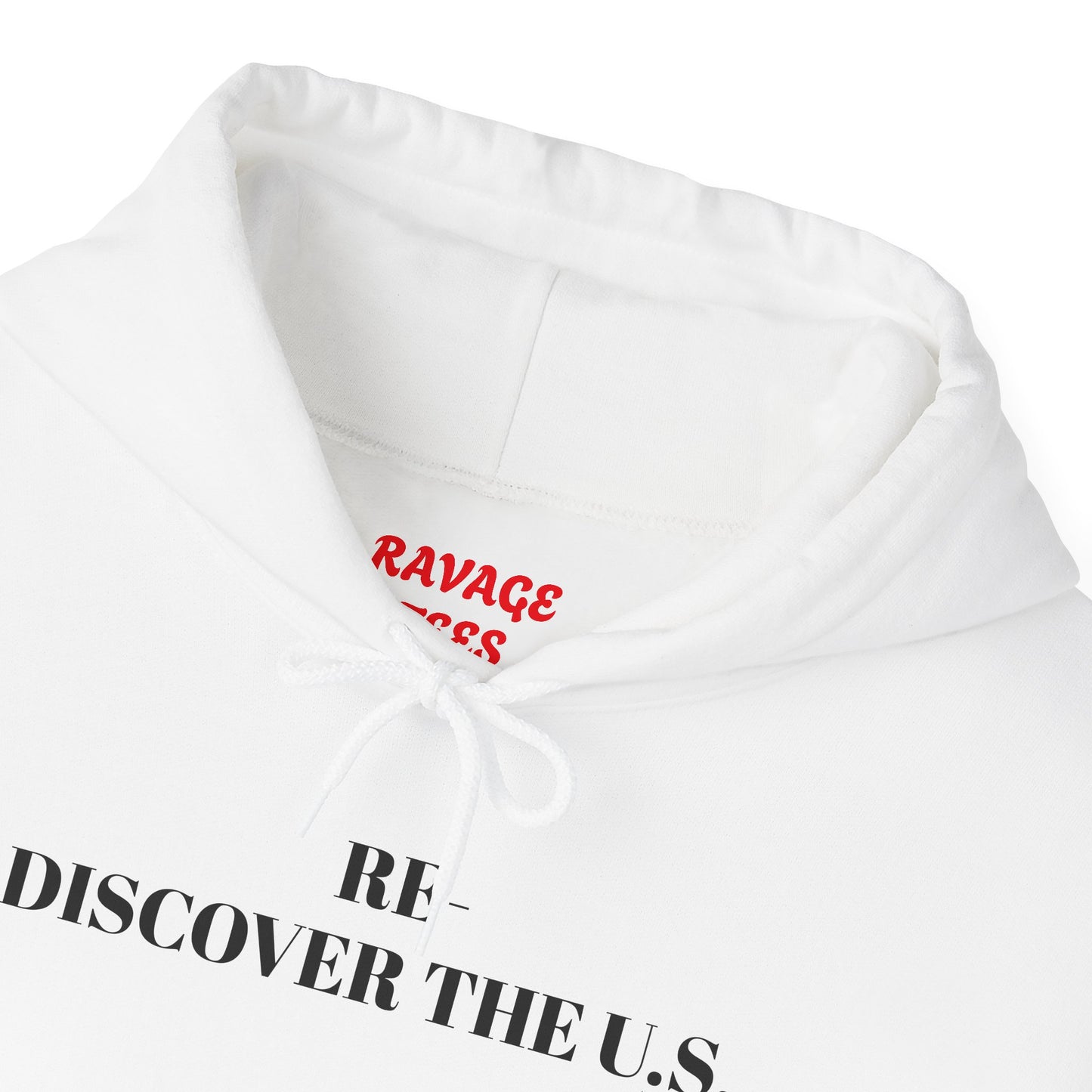 Unisex Hoodie - Rediscover the U.S. - Cozy Travel Apparel for Adventurers, Perfect for Gifts, Casual Wear, Explore America, Travel Memories