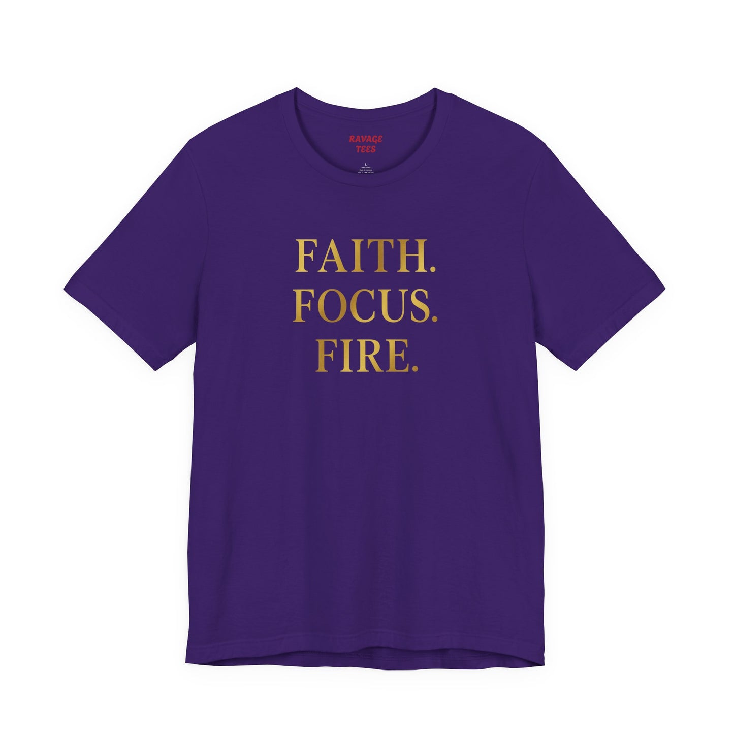 Faith Focus Fire T-Shirt | Inspirational Christian Tee