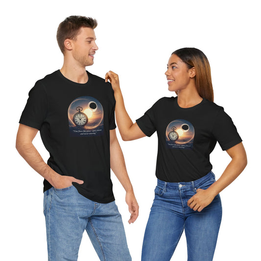 Cosmic Time Tee, Unisex T-Shirt, Inspirational Quote Shirt, Gift for Dreamers, Galaxy Graphic Tee