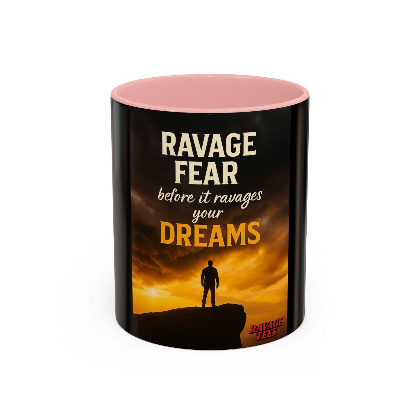 Inspirational Coffee Mug | Ravage Fear Before It Ravages Your Dreams | Motivational Gift | Black Accent Coffee Cup | Office Decor, [...]