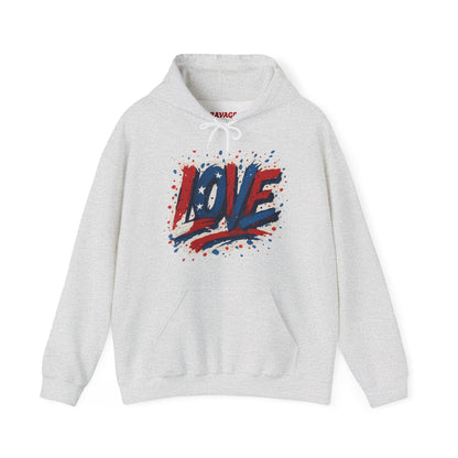 Unisex Hooded Sweatshirt with 'LOVE' Design - Cozy Gift for Friends, Valentine's Day, Casual Wear, Relaxation, Everyday Use