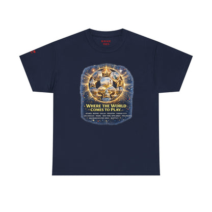 World Cup 2022 T-Shirt — "Where the World Comes to Play"
