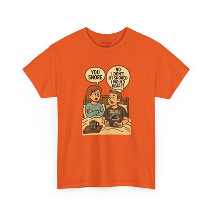 Unisex Snoring Humor T-Shirt | Funny Tee for Couples