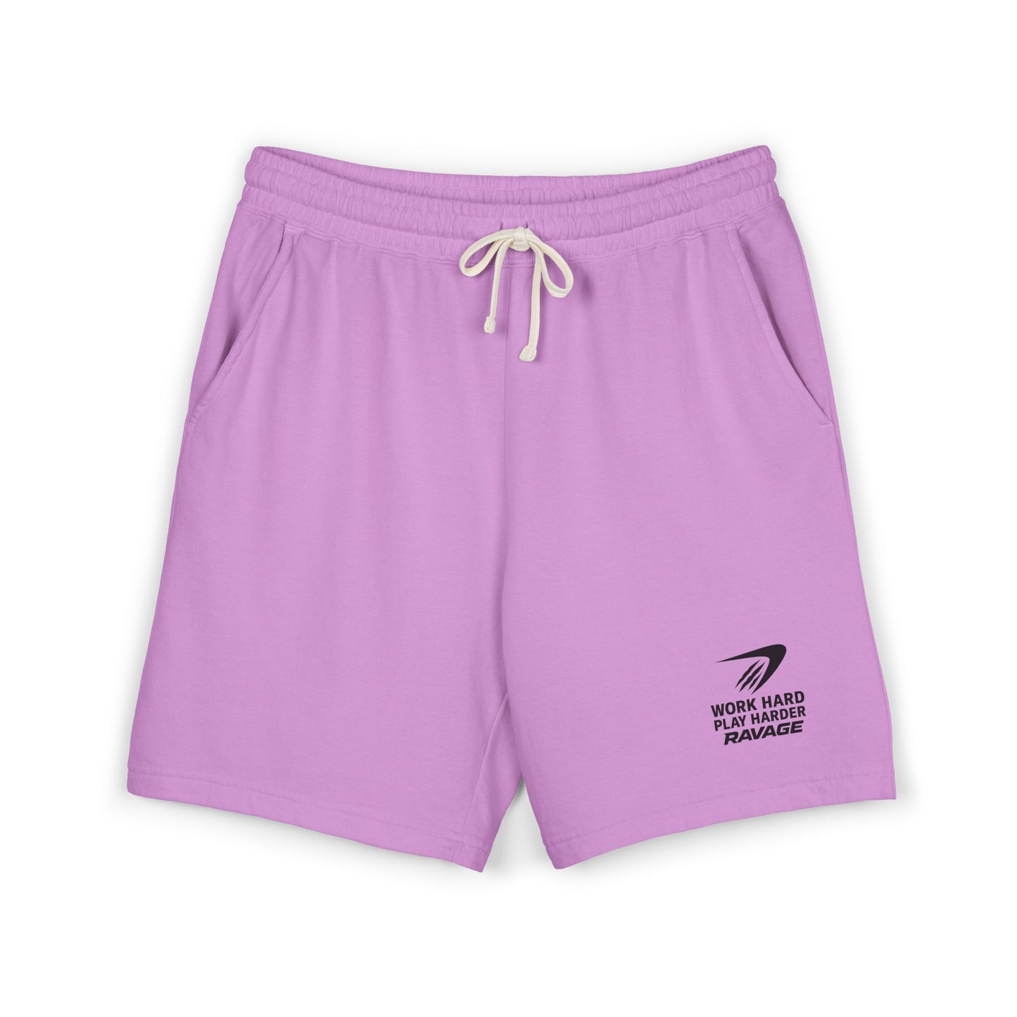 RAVAGE Work Hard Play Harder Unisex Fleece Shorts