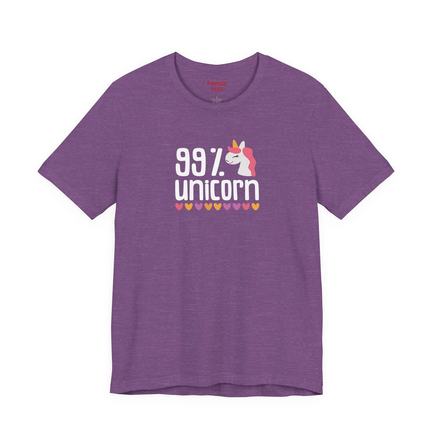 99% Unicorn Tee: Funny, Whimsical Graphic T-Shirt for All Ages