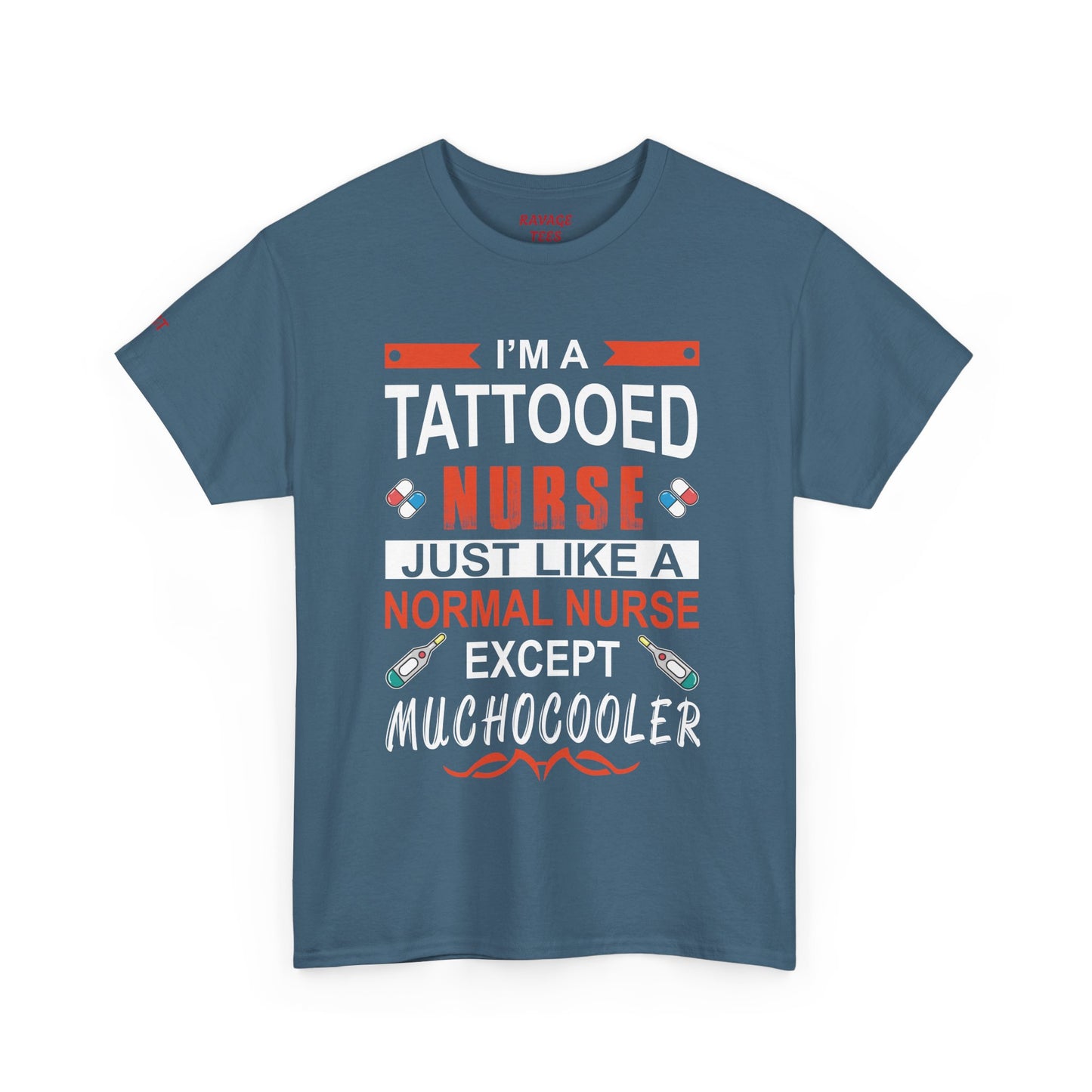 Tattooed Nurse Tee - Unisex Cotton Shirt for Nurse Appreciation, Medical Humor Tee, Fun [...]