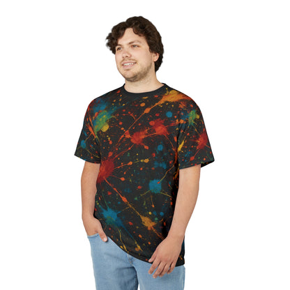 Art of Impact Colorful Splatter Unisex Tee, Eye-Catching Urban Graphic T-Shirt