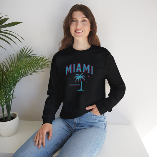 RAVAGE Miami City Vibe Unisex Crewneck Sweatshirt