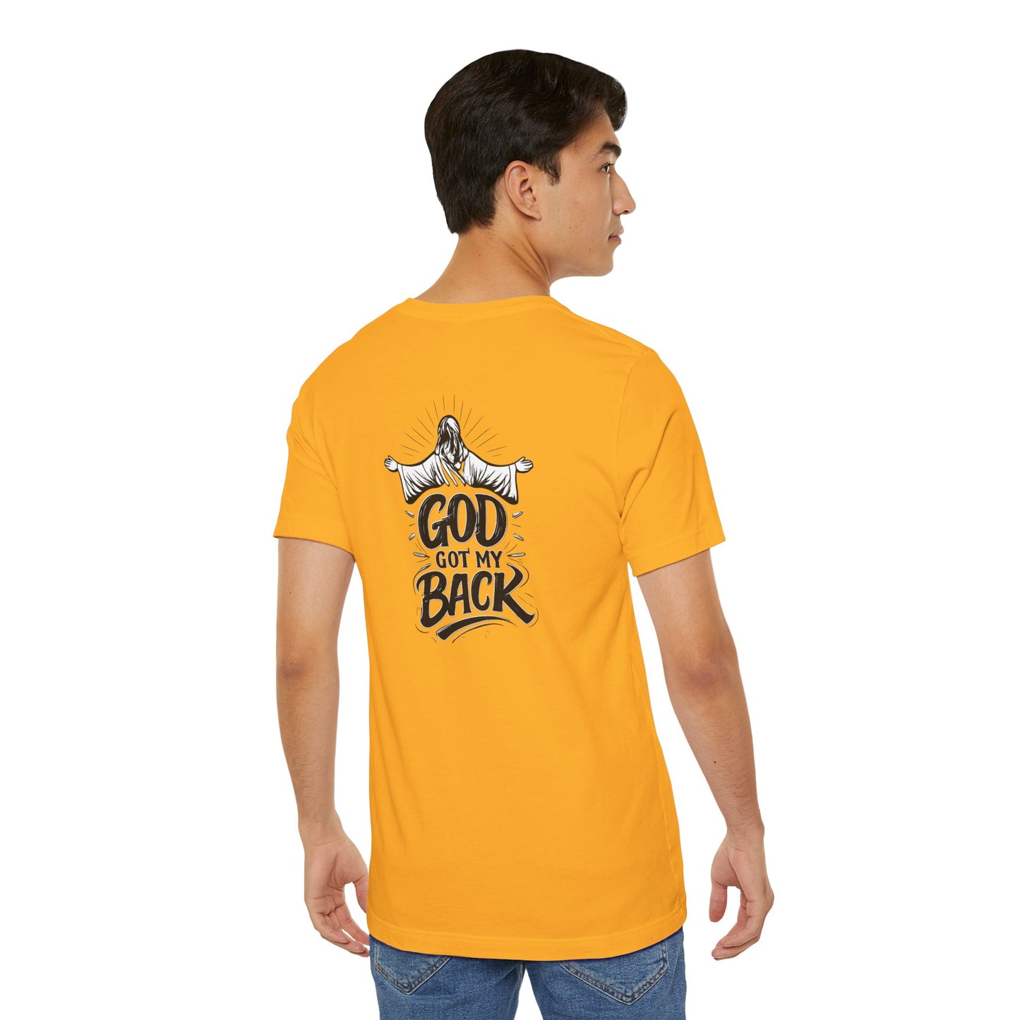 Faith Graphic Tee — 'God Got My Back' Christian T-Shirt