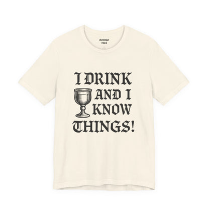 Funny Drinking Quotes Tee | Unisex Party T-Shirt | Alcohol Humor