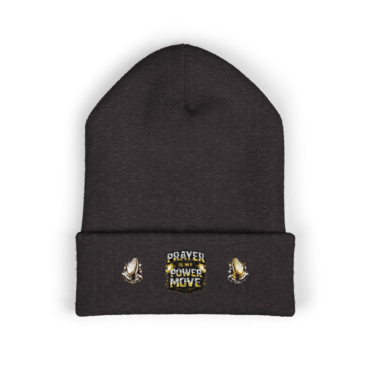 Prayer Power Move Embroidered Beanie