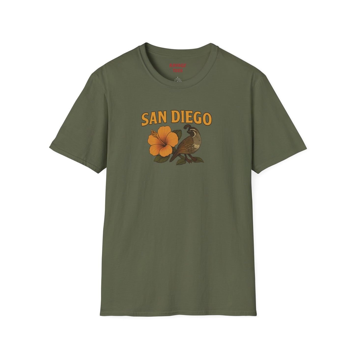 SAN DIEGO Vibes Unisex T-Shirt – Casual Summer Tee, Beachwear, Travel Outfit, Vacation Style, Gift for Him or Her