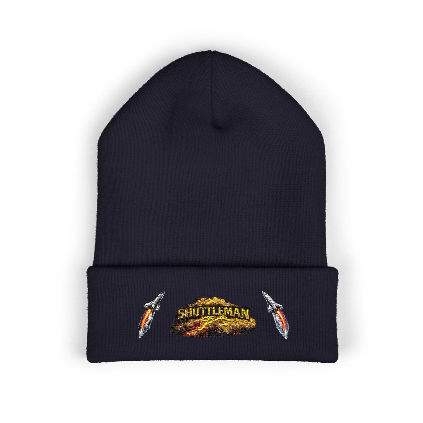 Shutt1eman Embroidered Beanie-- Cuffed Hat