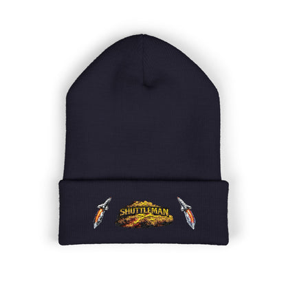 Shutt1eman Embroidered Beanie-- Cuffed Hat