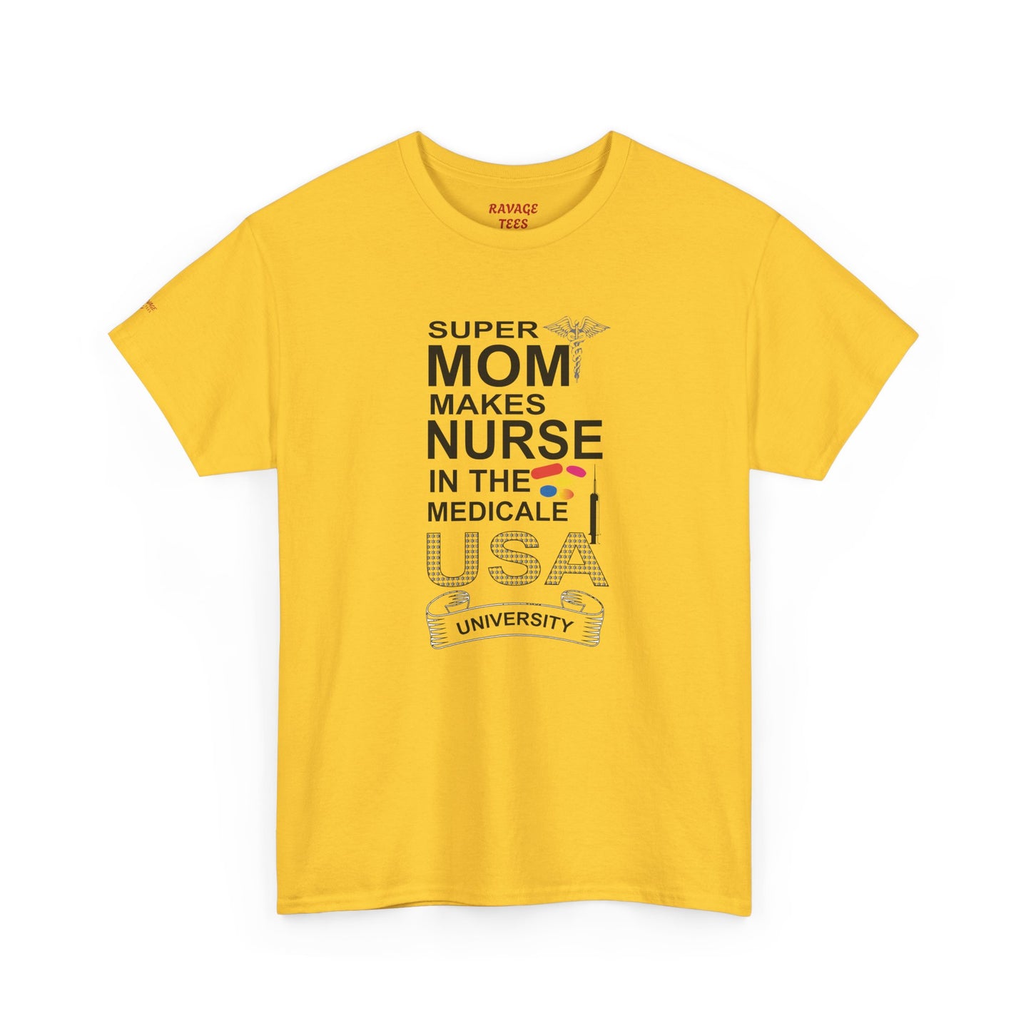 Super Mom Nurse Tee, Unisex Cotton T-Shirt for Nurses